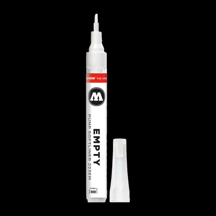 Molotow 223EM Softliner 2mm Chisel Tip - Empty