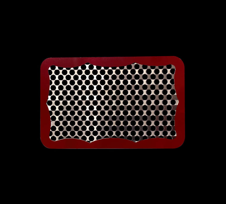 Red Wavy Grinder Card
