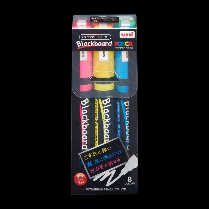 Uni Posca PC-5m Blackboard Markers 8 Pack