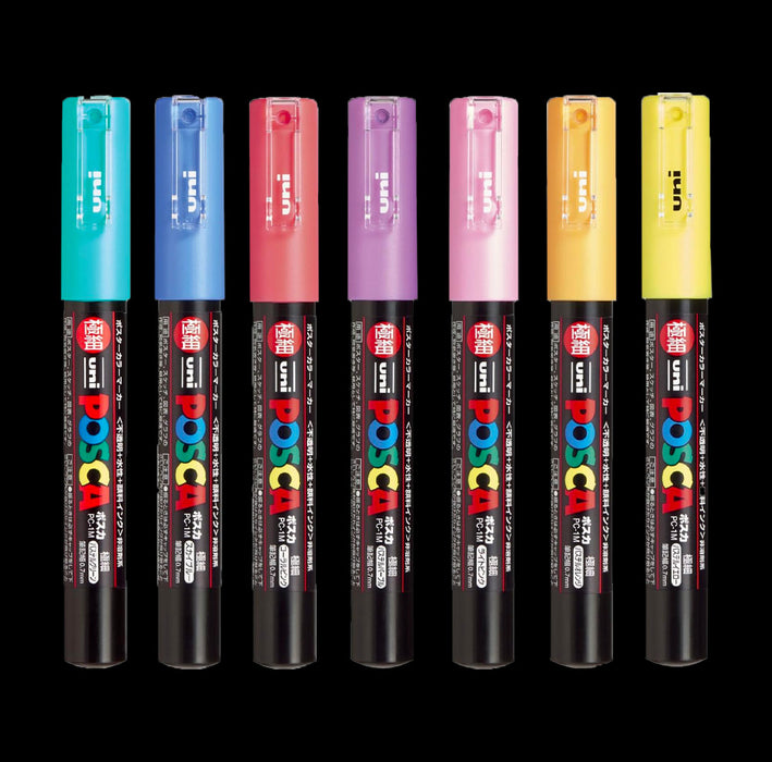 Uni-Posca PC-1M Pastel 7 Marker Set