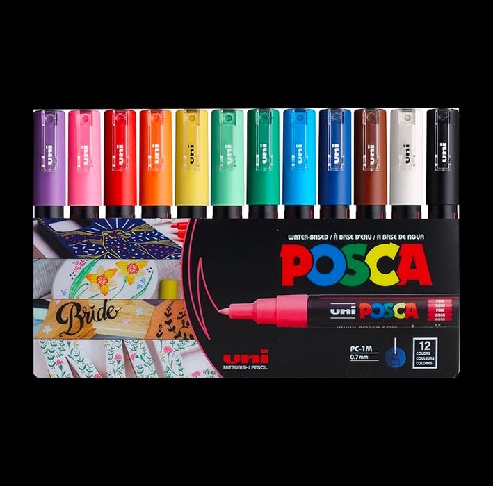 Uni-Posca PC-1M - 12 Pack