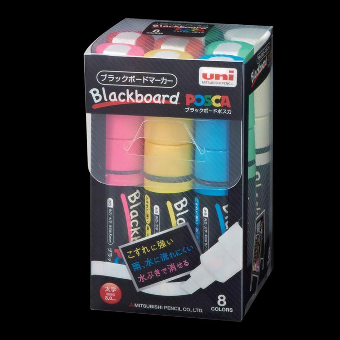 Uni Posca PC-8K Blackboard Markers 8 Pack