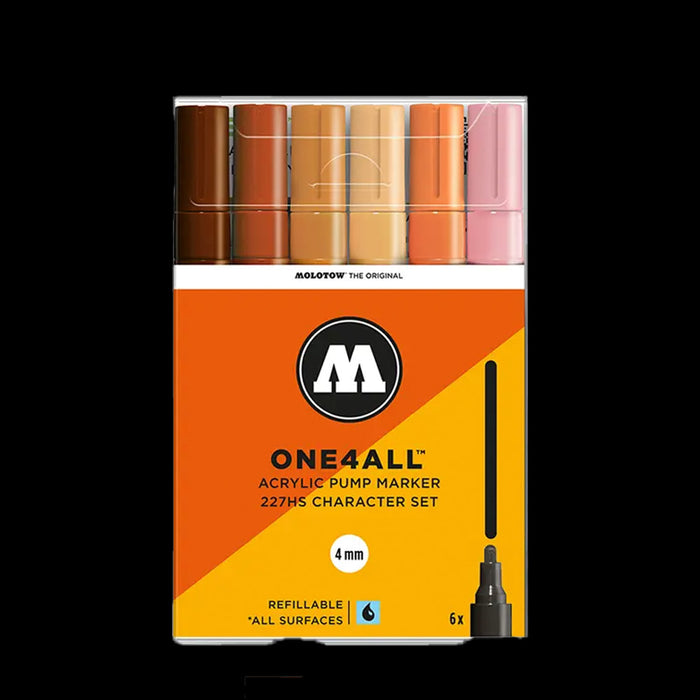 Molotow One4All 227 Character 6-Marker Set