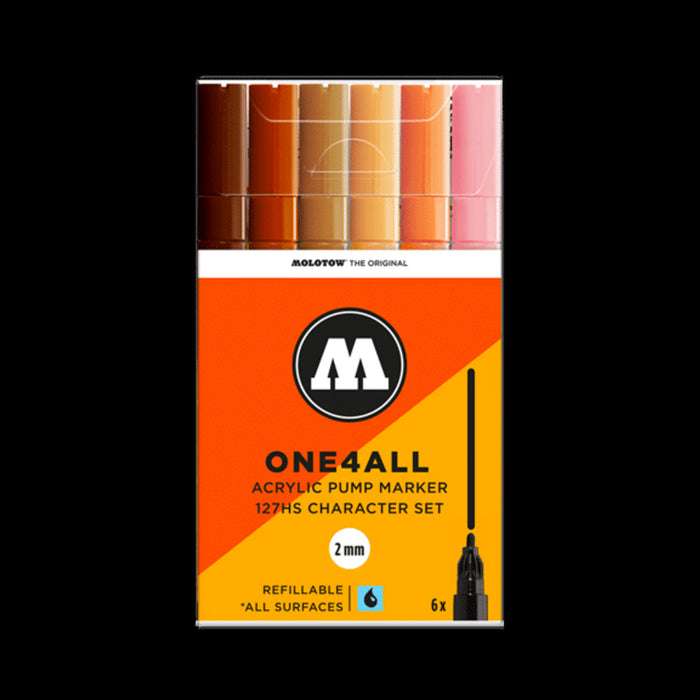 Molotow One4All 127 Character 6-Marker Set