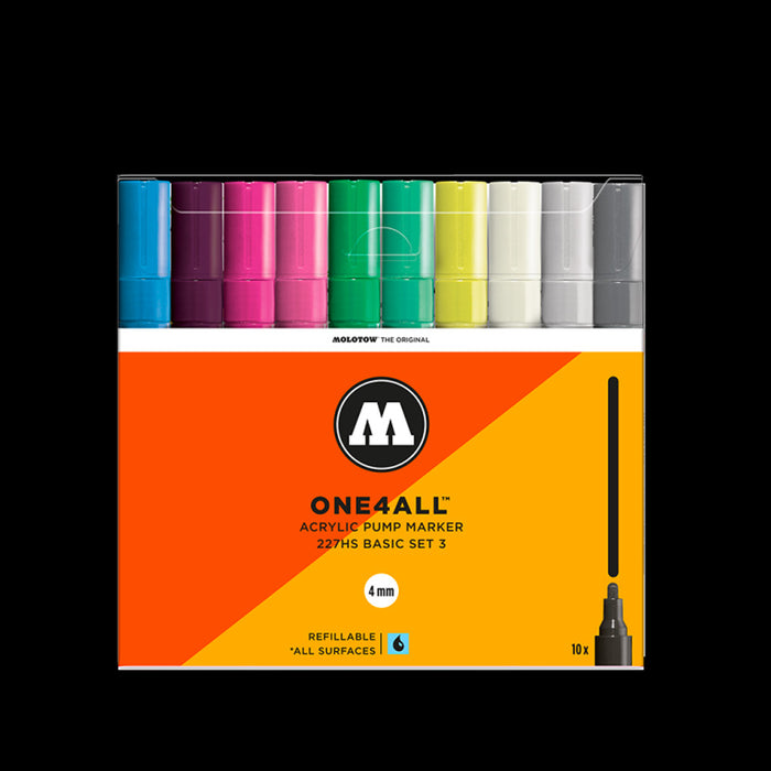 Molotow One4All 227 Basic 3 10-Marker Set