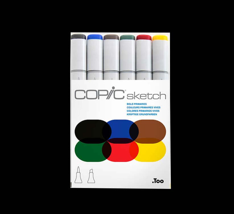 Copic Sketch Bold Primaries 6 set v2