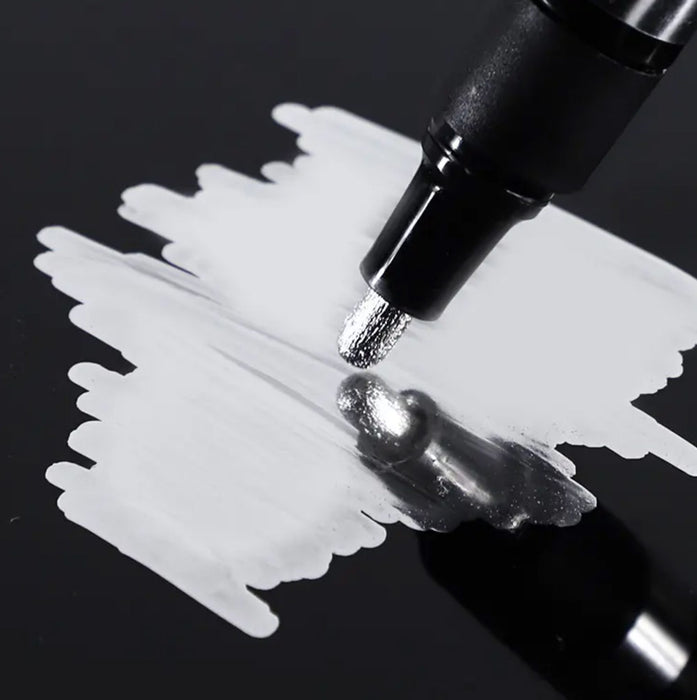 Molotow Liquid Chrome Pen - 3mm Calligraphy Metallic Pump Marker - Mirror  Effect